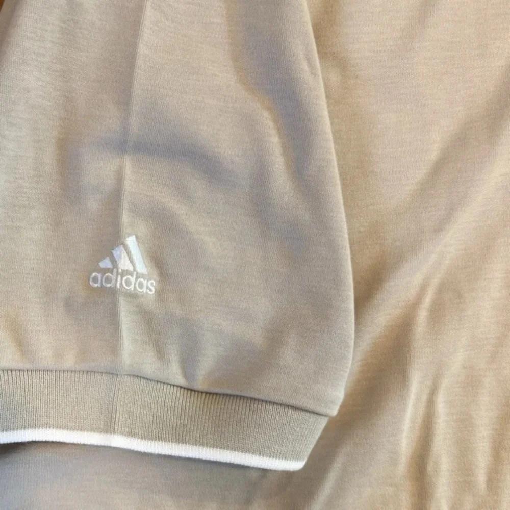 Adidas Golf Polo Shirt Tan Performance Stretch Tipped Collar Men's 3XL NWT